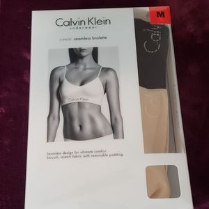 Calvin Klein seamless bralette 2-pack, sz M